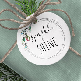 Weihnachtslichtmarken Geschenkanhänger