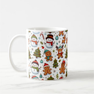 Weihnachtslichtmuster Kaffeetasse