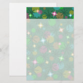 Weihnachtslichtpapier-Header Briefpapier (Vorne/Hinten)