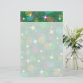 Weihnachtslichtpapier-Header Briefpapier (Stehend Vorderseite)