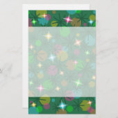 Weihnachtslichtpapier-Header und Footer Briefpapier (Vorne/Hinten)