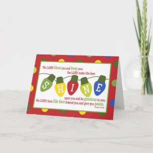 Weihnachtslichtschrift Verse Weihnachtskarte Feiertagskarte