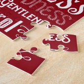 Weihnachtsliebe Freude Frucht des Geistes Typograf Puzzle (Seite)
