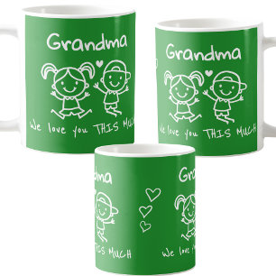 Weihnachtsliebe für Oma Lustiges Grafik-Geschenk Kaffeetasse
