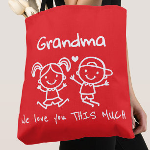Weihnachtsliebe für Oma Lustiges Grafik-Geschenk Tasche