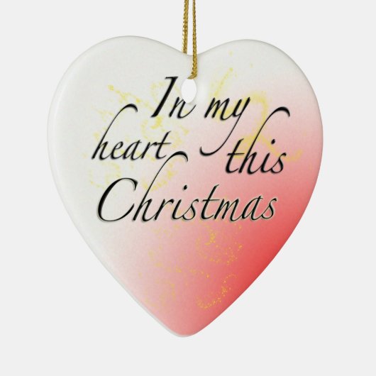 WeihnachtsLiebe Keramik Ornament (Rechts)