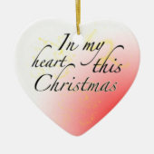 WeihnachtsLiebe Keramik Ornament (Vorne)