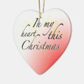 WeihnachtsLiebe Keramik Ornament (Links)