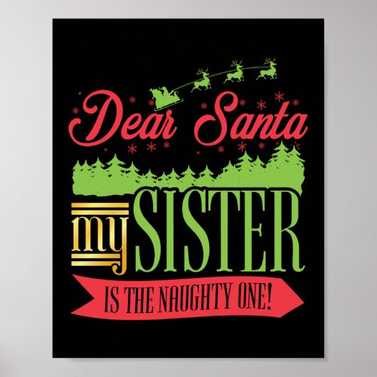 Weihnachtsliebe Mein Schwester ist der schmucke Poster (Vorne)