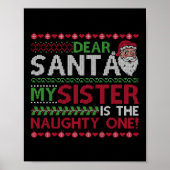 Weihnachtsliebe Mein Schwester ist der schmucke Poster (Vorne)