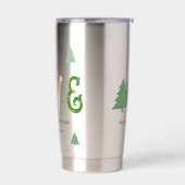 Weihnachtsliebe Moderne Typografie Wasserflasche Thermobecher (Links)