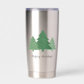 Weihnachtsliebe Moderne Typografie Wasserflasche Thermobecher (Rückseite)