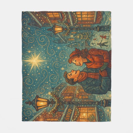 Weihnachtsliebesdecke fleecedecke (Vorderseite)