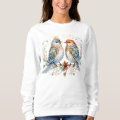 Weihnachtsliebevögel Sweatshirt (Vorderseite)