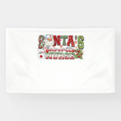 Weihnachtsliebevoll, fröhliche Krankenschwester, K Banner (Horizontal)