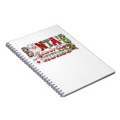 Weihnachtsliebevoll, fröhliche Krankenschwester, K Notizblock (Rechte Seite)