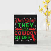 Weihnachtsliebhaber: Cowboy Stuff Horseba Karte (Gelbe Blume)
