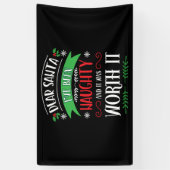 Weihnachtsliebhaber Der Weihnachtsmann war ein sch Banner (Vertikal)