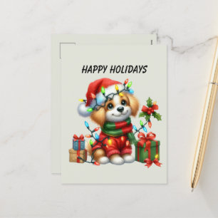 Weihnachtsliebhaber Feiertagspostkarte
