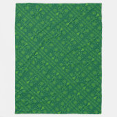 Weihnachtsliebhaber Kreuzmuster Sampler Design Fleecedecke (Vorderseite)