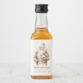 Weihnachtsliebhaber Liquor Flaschenmarken Alkoholflaschenetikett (Vorderseite)