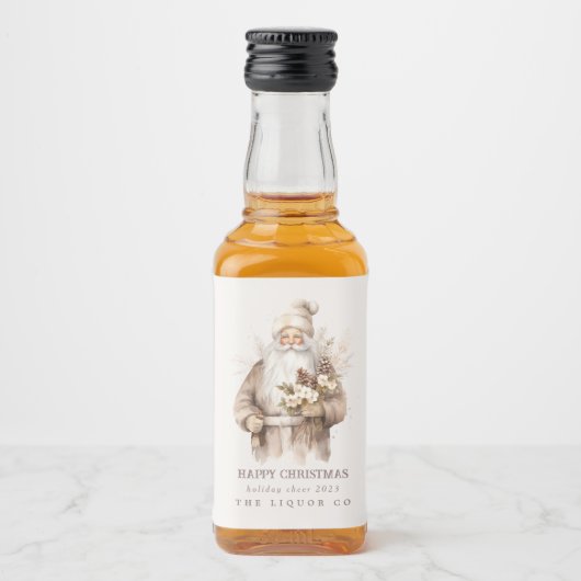 Weihnachtsliebhaber Liquor Flaschenmarken Alkoholflaschenetikett (Vorderseite)