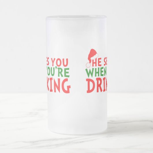 Weihnachtsliebhaber Mattglas Bierglas (Mittel)