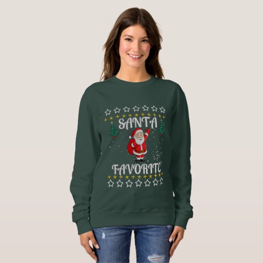 Weihnachtsliebling, Weihnachtspulli Sweatshirt (Vorne ganz)