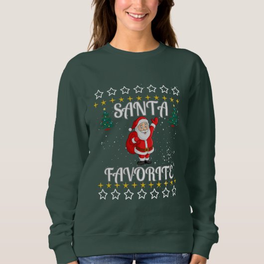 Weihnachtsliebling, Weihnachtspulli Sweatshirt (Vorderseite)