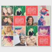 Weihnachtslieblings-Foto-Geschenkpapier Geschenkpapier (Flach)