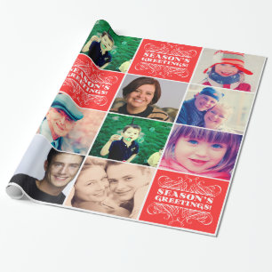 Weihnachtslieblings-Foto-Geschenkpapier Geschenkpapier