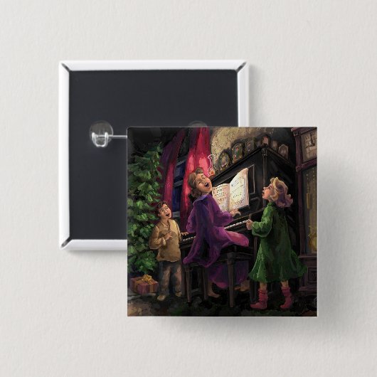 Weihnachtslied Button (Vorne & Hinten)