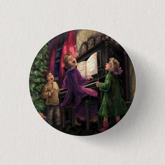Weihnachtslied Button (Vorderseite)