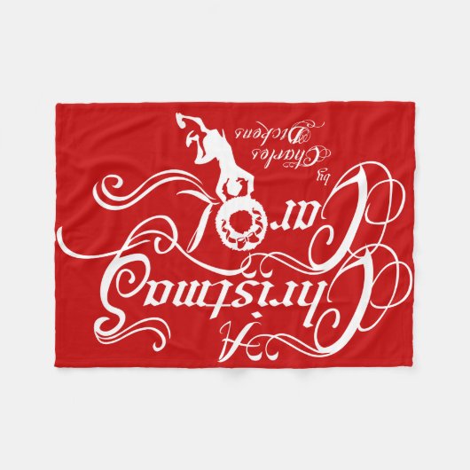 Weihnachtslied Fleecedecke (Vorderseite (Horizontal))