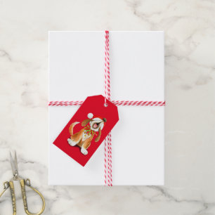 Weihnachtslied-Gesanghundegeschenkumbau Geschenkanhänger