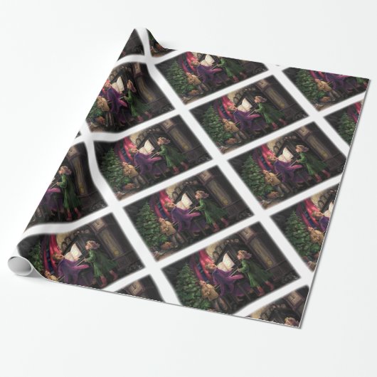 Weihnachtslied Geschenkpapier (Ungerollt)