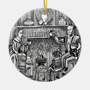 Weihnachtslied Gründer des Fastes Keramik Ornament
