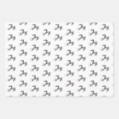 Weihnachtslied, Heilige, Weiße und rote Punkte Geschenkpapier Set (Vorderseite)