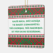 Weihnachtslied I Latviesu Tautasdziesma Keramikornament (Links)