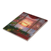 Weihnachtslied im Himmel / Trivet Fliese (Seite)