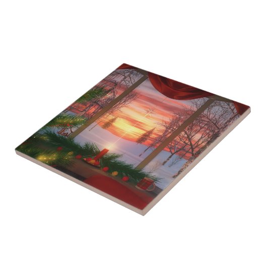 Weihnachtslied im Himmel / Trivet Fliese (Seite)