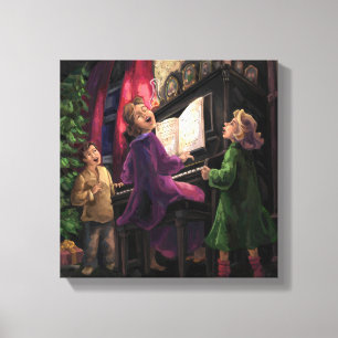 Weihnachtslied Leinwanddruck