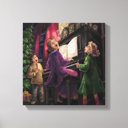 Weihnachtslied Leinwanddruck (Vorderseite)