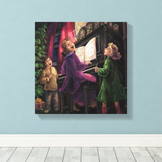 Weihnachtslied Leinwanddruck (Insitu (Holzboden))