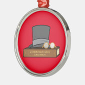 Weihnachtslied mit Top Hat Keramik Ornament (Links)