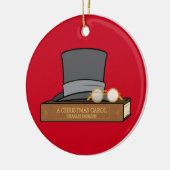 Weihnachtslied mit Top Hat Keramikornament (Links)