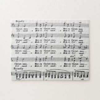 Weihnachtslied-Noten Puzzle
