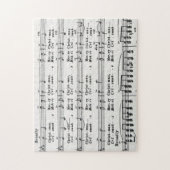 Weihnachtslied-Noten Puzzle (Vertikal)