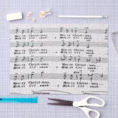 Weihnachtslied-Noten Seidenpapier (Handwerk)