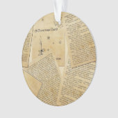 Weihnachtslied Ornament (Vorderseite)